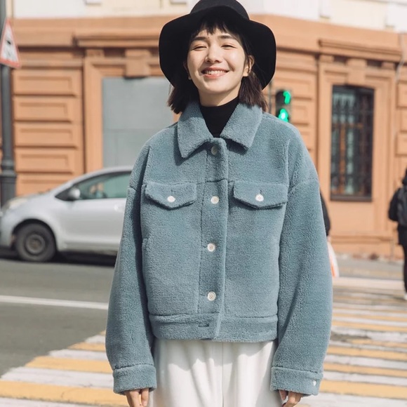 Deer and Flyer Blue Jacket - Picture 1 of 4